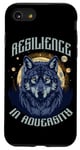 Coque pour iPhone SE (2020) / 7 / 8 Resilience In Adversity Citation Spirit Animal Wolf Pack