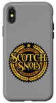 Coque pour iPhone X/XS Scotch Snob - Buveur de whisky amusant