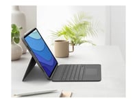 Logitech Combo Touch - Clavier et étui - avec trackpad - rétroéclairé - Apple Smart connector - QWERTY - International US - gris oxford - pour Apple 12.9-inch iPad Pro (5ème génération)