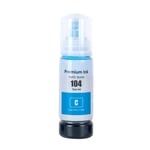 1x 104 Cyan Ink Bottle 70ml Refill Fits Epson EcoTank 104C Compatible/Non-OEM UK