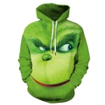 Jul Barn The Grinch 3d Print Pullover Luvtröja Pojkar Flickor Xmas Casual Huvtröja Topp qd best B 7-8 Years