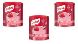 3 x SlimFast Strawberry Meal Replacement Shake for Weight Los Balance Diet 365g