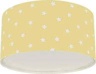 Dalber Plafonnier Star Light Etoiles Jaune, Lustre chambre; Enfant, Lampe de Plafond, 82216A, E27