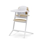 Cybex - Chaise haute Lemo 2 4-en-1 (baby set + plateau + transat) - Sand White