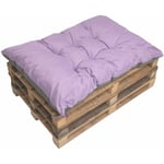 Coussin pour palettes 120 x 60 cm, coussins canapé, coussin de jardin, coussin de sol/ coussin palette in-extérieur Violet clair Setgarden