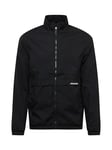 JACK&JONES Men's JJBARTON Light Stand Collar Jacket Windbreaker, Black, M