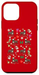 Coque pour iPhone 12 mini Pit Bull Dog Puppy Santa Hat Funny Ugly Christmas Sweater