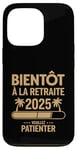 Coque pour iPhone 13 Pro Bientôt À La Retraite Humour idée Cadeau Retraité 2025