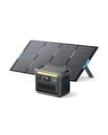 Anker SOLIX C1000 Portable Power Station with 400W Solar Panel, 1800W Solar Generator, LFP (LiFePO4) Battery, 4 AC Outlets, Up to 2400W for Home, Power Outages, and Outdoor Camping