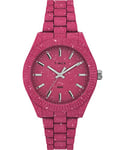 Timex Trend Montre pour femmes, 37 mm, bracelet écologique rose, cadran rose, boîtier rose TW2V77200