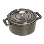 Staub La Cocotte Pata Pyöreä 10 cm, Grafiitinharmaa 40500-106-0