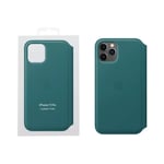 APPLE Genuine iPhone 11 Pro leather FOLIO case rrp £59 new boxed Peacock Green