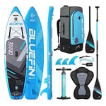 Bluefin SUP Cruise 10'8 | Planche à pagaie Adulte avec siège de Kayak | Bluefin Cruise Sup | Facile à Transporter | Conversion Kayak | Accessoires de Planche à pagaie Inclus