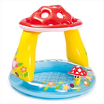 Piscine gonflable en forme de tortue pour enfant de 1 à 3 ans,jeu d'eau d'extérieur amusant avec parasol - Type mushroom