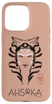 Coque pour iPhone 15 Pro Max Star Wars Ahsoka Minimalist Face Portrait