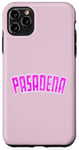 Coque pour iPhone 11 Pro Max Pasadena Grande taille Rose Magenta Vintage Classique