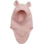 HUTTEliHUT TEDDY E-hut wool fleece bear ears – dusty rose - 1-2år