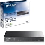 TP-LINK (TL-SG2210P) 8 Port Gigabit Poe Smart Switch / 2 X SFP Ports / Steel Cas