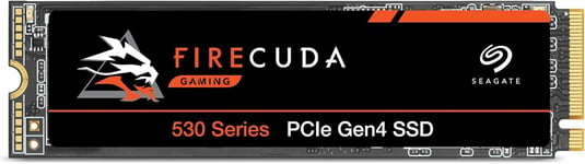 FireCuda 530, 1 To, SSD interne, M,2 PCIe 4e génération 4 NVMe 1,4, 7 300 Mo/s, NAND TLC 3D, 1 275 TBW, 1,8 million d'heures MTBF, pour PC, 3 ans Rescue Services (ZP1000GM3A013)