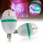 Lampe Rotatif RGB E27 Effets Lumière LED Lumières Discothèque Noël Fêtes