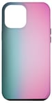Coque pour iPhone 12 Pro Max Dégradé de couleur turquoise rose pastel