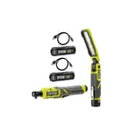 Pack RYOBI 4V Clé à cliquet - Lampe de travail - 2 Batteries 2,0Ah - 2 Câbles USB