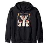 Hark The Herald Angels Sing Christmas Carol Song Zip Hoodie