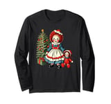 Raggedy Ann Getting a Toy Doll on Christmas Day Long Sleeve T-Shirt