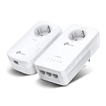 TP-Link TL-WPA8631P KIT CPL WiFi AV1300 Adaptateur Réseau, Homeplug AV2 1300Mbps, Bi-Bande WiFi AC1200Mbps, Boitier CPL WiFi Ethernet, Brancher et Utiliser, 3 Port Ethernet Gigabit, OneMesh, CPL Fibre