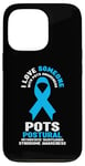 Coque pour iPhone 13 Pro Sensibilisation bleu clair - I Love Someone With POTS Awareness