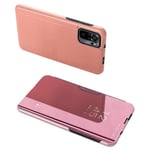 Hurtel Clear View Case mallille Xiaomi Redmi Note 11 Pro+ 5G (China) / 11 Pro 5G (China) / Mi11i HyperCharge / Poco X4 NFC 5G, pinkki