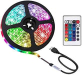 ACONDE 6.56 feet USB LED Strip Lights, DIY Indoor Decoration, TV Backlight, 24 