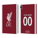 CUSTOM PERSONALISED LIVERPOOL FC 2023/24 KIT PU LEATHER BOOK CASE FOR APPLE iPAD