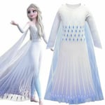 3-12y Queen Elsa Cosplay Costume Girls Outfit Kids Party Fancy Dress Up Frozen2