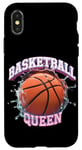 Coque pour iPhone X/XS Basketball Queen Joueur de basket-ball