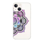 Coque Iphone 14 mandala 1 rose pastel