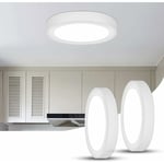 Groofoo - 1Pc Plafonnier LED,15W 6500K Blanc Froid,Moderne Lampe de Plafond Plafonnier Rond,Plafonnier Led Plat pour Chambre,Salon,Salle à Manger