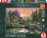 Schmidt Spiele- Thomas Kinkade 59937, Sweetheart Retreat, 1000 Piece Jigsaw Puzzle, Colourful, Multicolore, Taille Unique