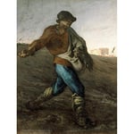 Jean Francois Millet The Sower Großer Kunstdruck Poster Wanddekoration Premium Wandbild