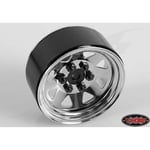 [FR] Rc4Wd 6 Lug Wagon 1.9 Steel Stamped Beadlock Wheels (Chrome) - RC4ZW0002