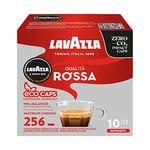 Lavazza, A Modo Mio Qualità Rossa, Coffee Capsules, Arabica and Robusta, Full and Sustained Taste, Intensity 10/13, Medium Roasting, Compostable, 16 Packs of 16 Coffee Pods (256 Capsules)