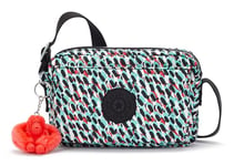 Kipling ABANU Petit sac à bandoulière, Abstract Print (Blanc)