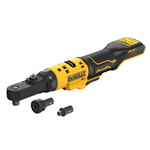 Cl? ? cliquet DEWALT XR 18V Brushless - Batteries 2 x 1.7 Ah - T?tes interchangeables 1/4', 3/8' et porte-embout hexagonal 1/4' - DCF510E2G-QW