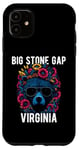 Coque pour iPhone 11 Big Stone Gap Virginia USA Ours avec fleurs