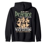 Magic in the Cauldron Funny Witchy Pagan Solstice Yule Magic Zip Hoodie