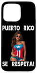 Coque pour iPhone 15 Pro Max Puerto Rico Se Respeta PR Drapeau Boricua Femme Latina