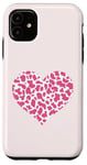 Coque pour iPhone 11 motif imprimé vache Bonbon - Motif vache coeur Bonbon femme