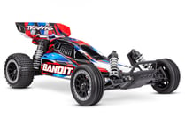 Traxxas Bandit 2WD 1/10 RTR TQ EHD Röd USB-C Laddare/ 7 cell NiMH 3000mAh