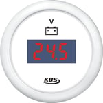 Kus Digital Voltmätare 9-32v, Vit, 12/24v