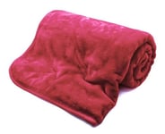 Kampala Hill Mink Blanket/Throw Red 200 x 240cm